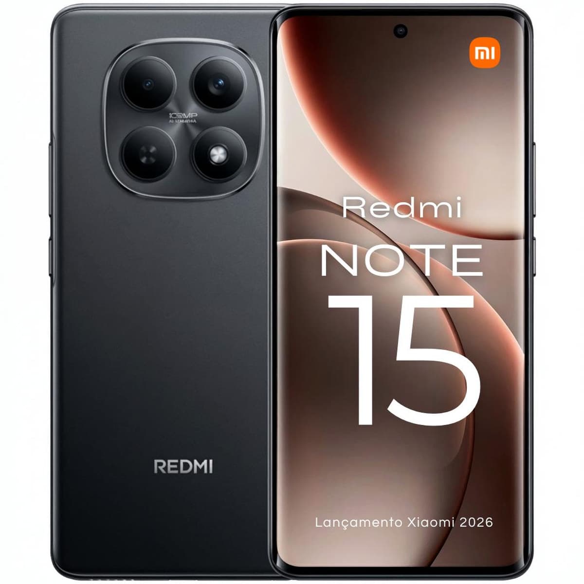 Smartphone Xiaomi Redmi Note 15 8GB RAM 256GB Armazenamento Octa Core Tela AMOLED Bateria 5300mAh