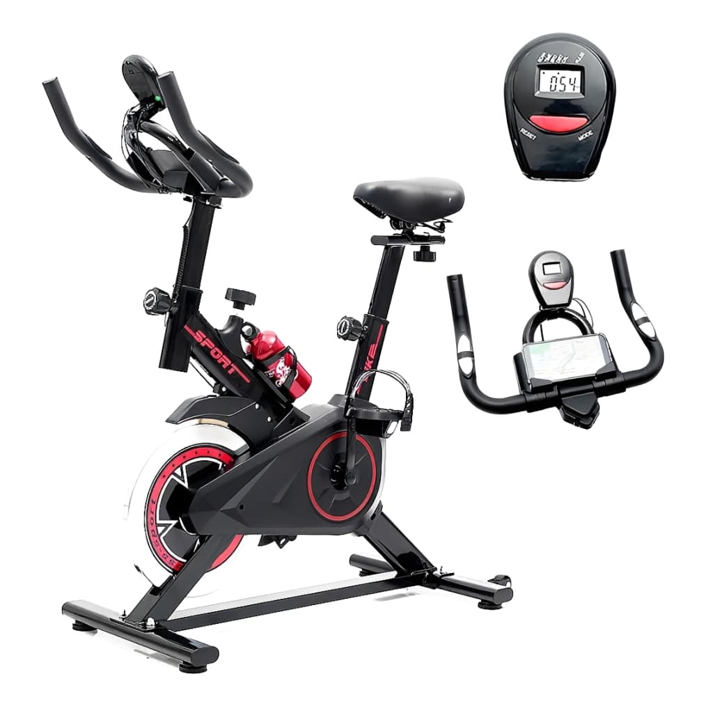 Bicicleta Ergometrica Spinning Academia Profissional Squeeze Cor Preto
