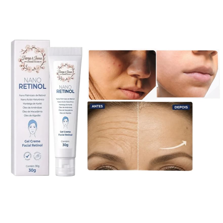 Retinol Creme Facial Anti-Rugas Hidratante Anti-idade Para Rosto Firmeza 30g