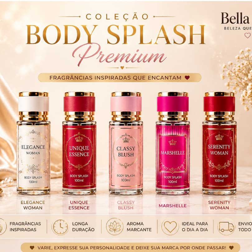 Body Splash Feminino JMY 100ml - Inspirações Árabes e Importados I Perfume Corporal Longa Duração