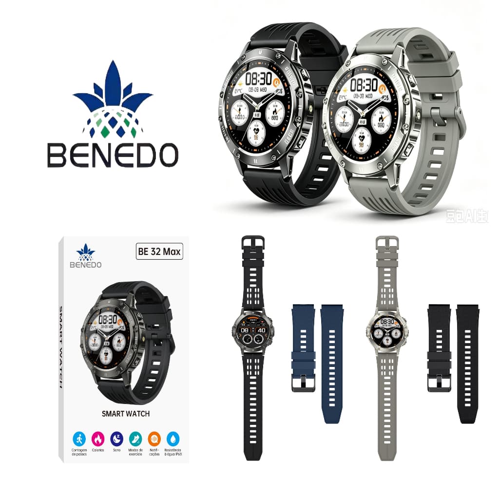 Smartwatch Relógio digital masculino BE32 MAX Series 12 2026 inteligente Amoled Aprova D'água IP68