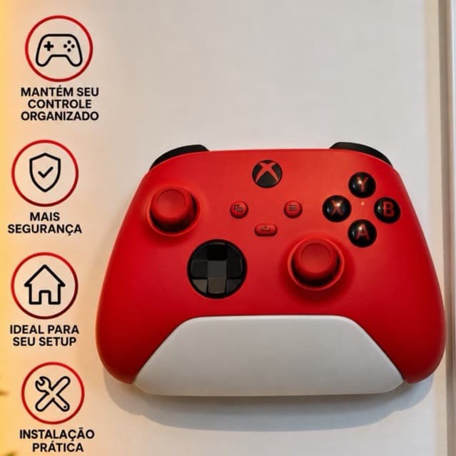 SUPORTE DE PAREDE PARA CONTROLE XBOX  videogame jogo
