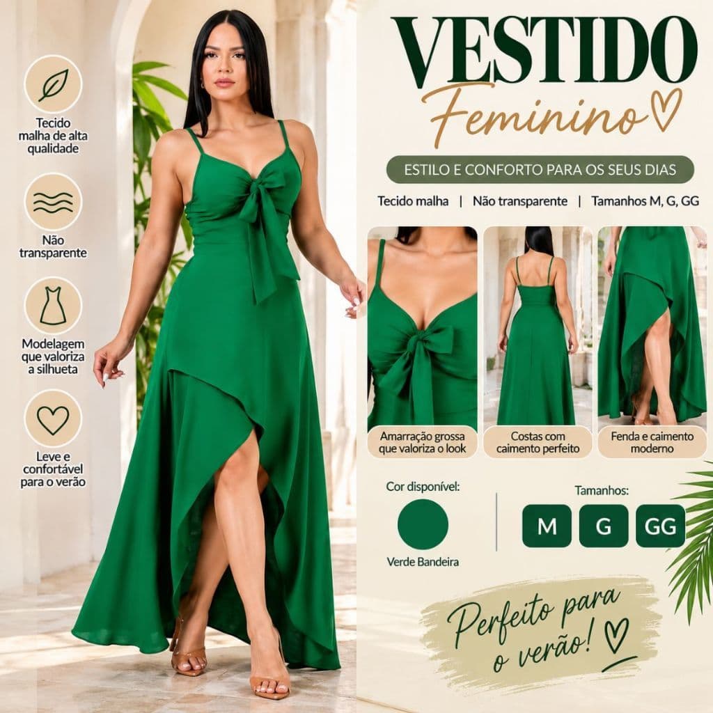 vestido feminino longo elegamte verão tecido vescolinho alça regulável