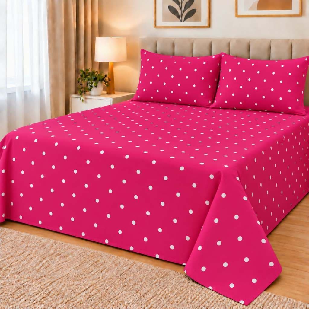 Jogo de Cama Casal Floral Rosas Premium – Lençol e Fronhas