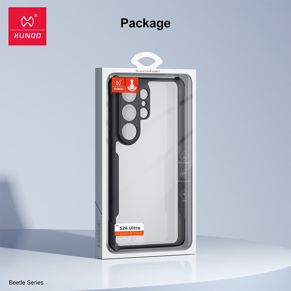 Capa Xundd Beetle Anti-Queda Samsung Galaxy S26 S25 Edge S24 S23 S22 Ultra Plus FE Transparente Magnética com Suporte