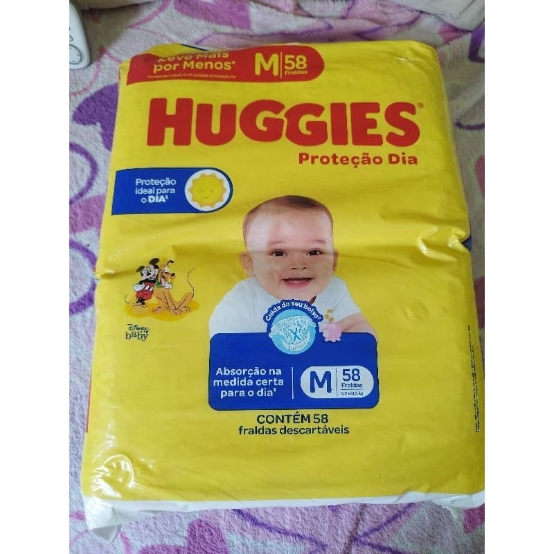fralda huggies proteção dia