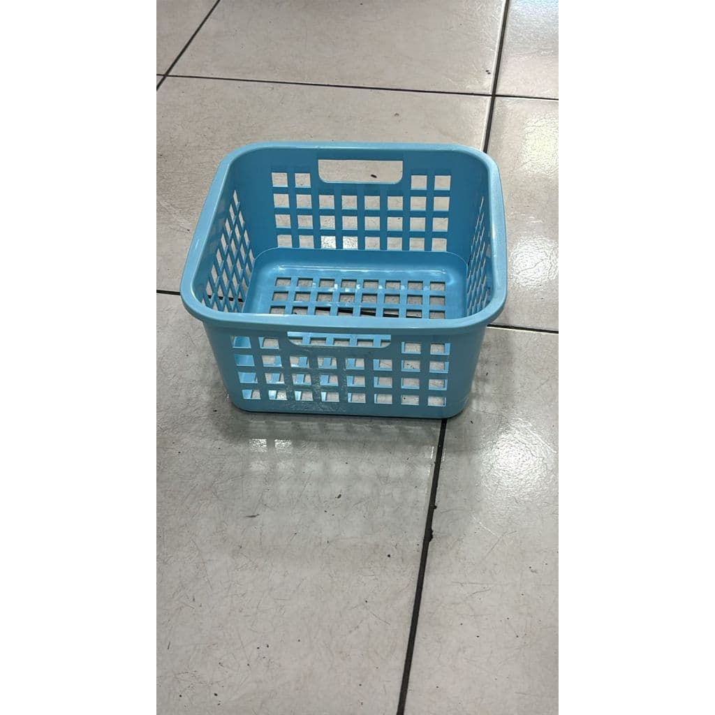 Cesto organizador quadrado de plástico multiuso para cozinha gaveta e lavanderia - organizadores de plático.
