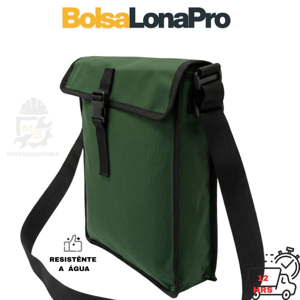 Bolsa Eletricista Ferramentas Multiuso Pescador Carteiro Bornel Tiracolo Entregador Lona Militar 10 Alça Resistente
