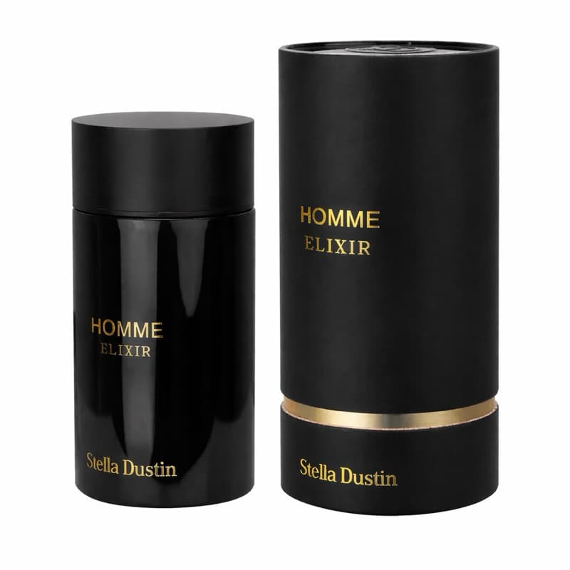 Perfume Homme Elixir Stella Dustin Masculino – Amadeirado Oriental Intenso, Alta Fixação, Perfume Importado