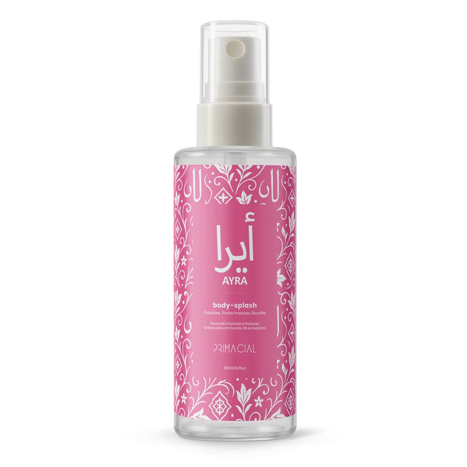 BODY SPLASH FEMININO ARABE AYRA 100ML - PRIMACIAL PERFUME FLORAL