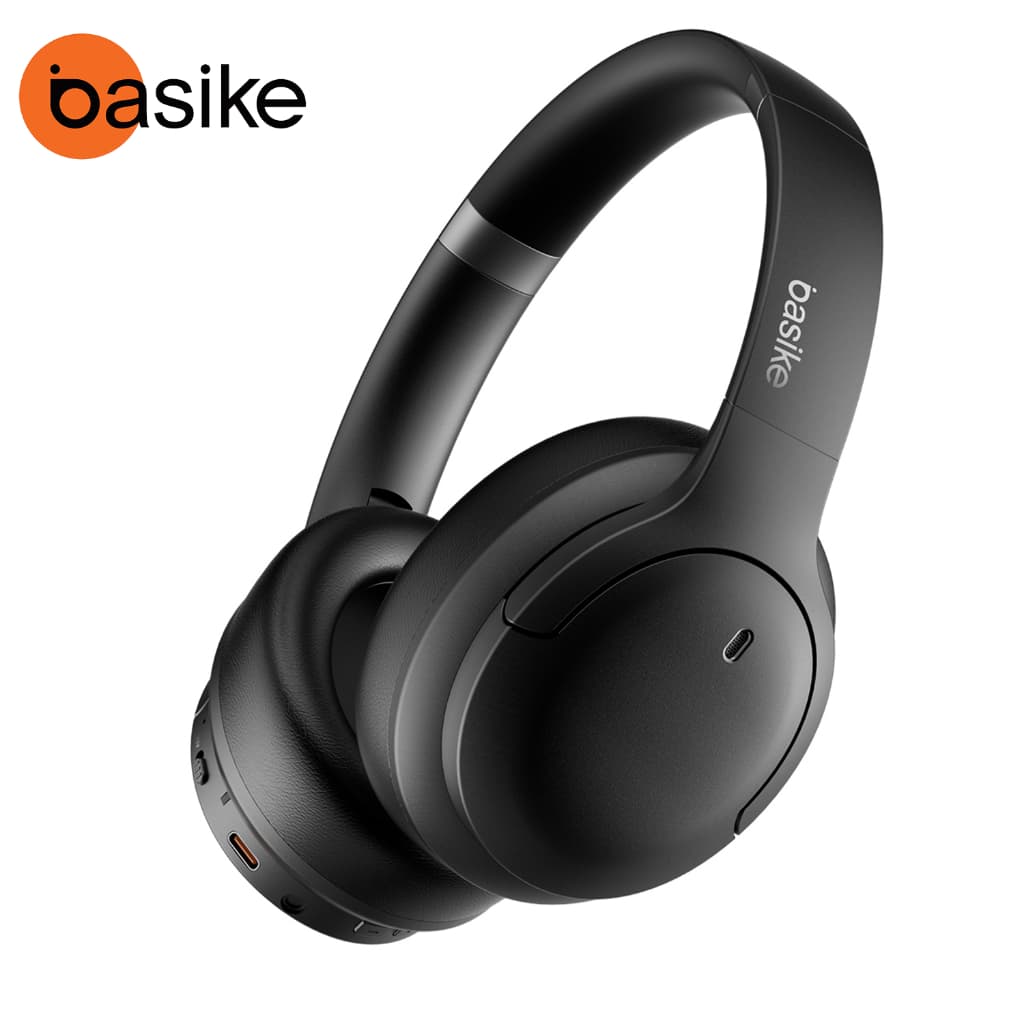 Basike fone de ouvido bluetooth sem fio Headphone com Cancelamento de Ruído  40H decoração de natal