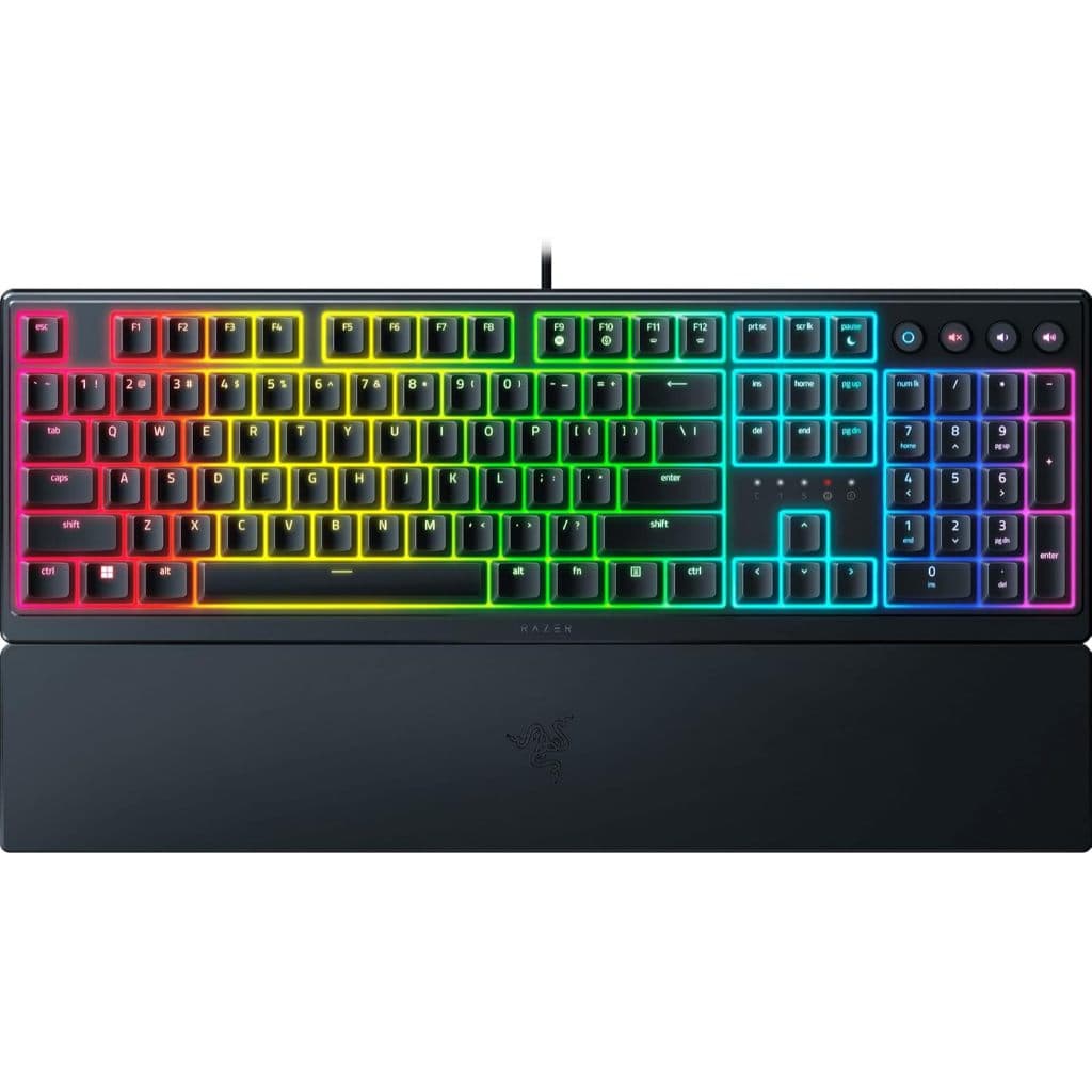 Teclado para jogos Razer Ornata V3 X Teclas de baixo perfil - Switches de membrana mecânicos