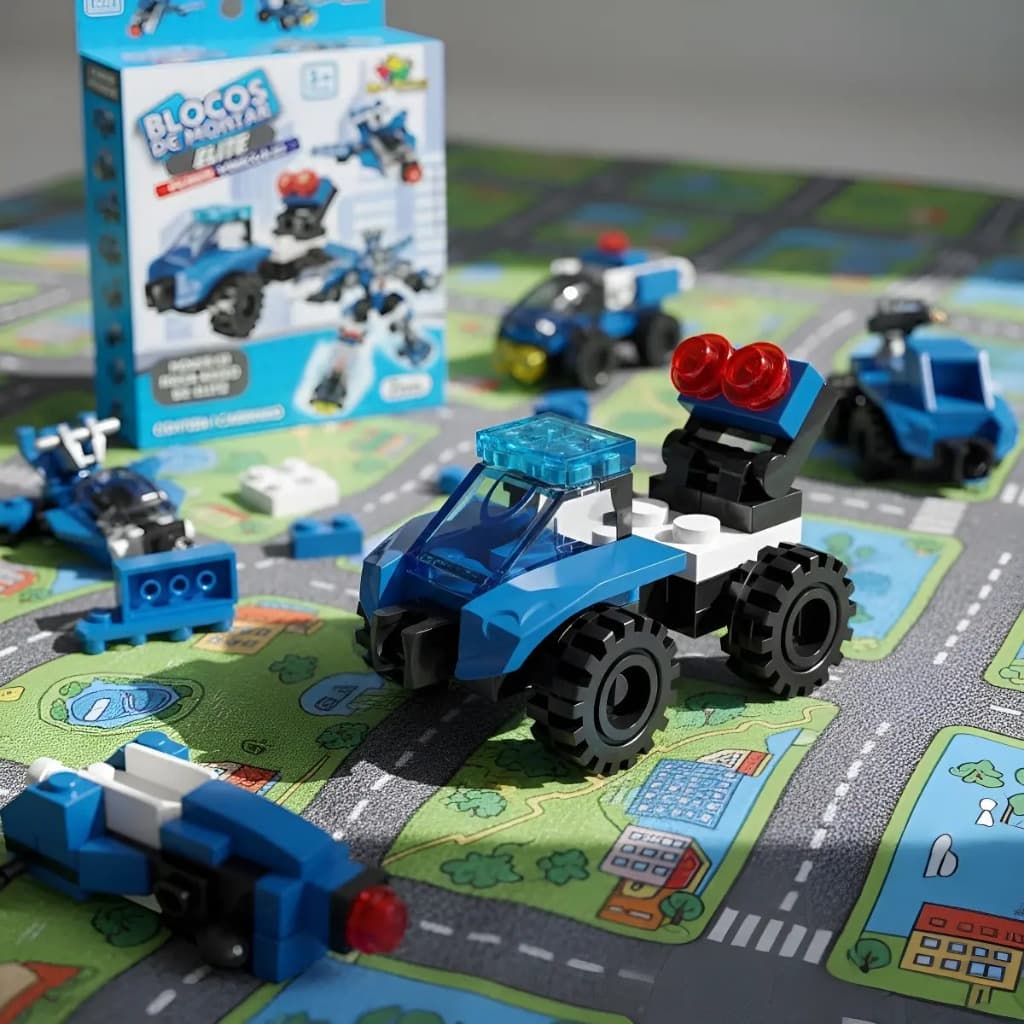 Blocos Lego Montar Carros Polícia Modelos Variados – Crie Viaturas Épicas!