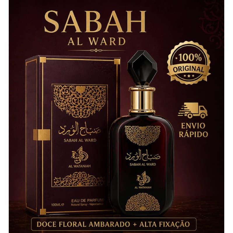 Perfume Sabah Original 100ml Árabe Importado Fixação Intensa Luxo Feminino