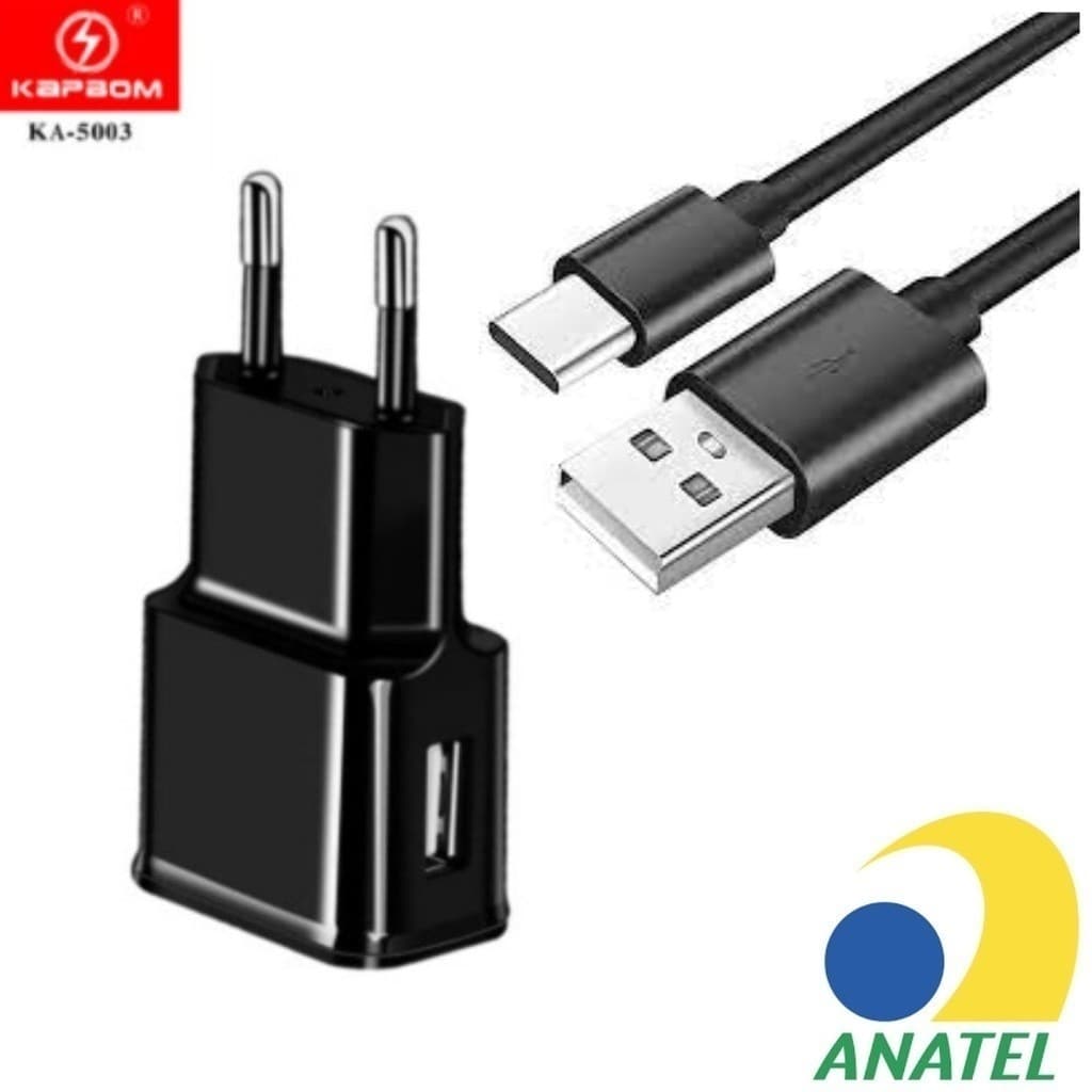 Carregador Tipo C Turbo Original Lehmox Para Android Carregamento Rápido
