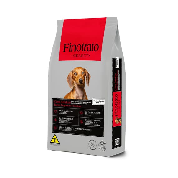 Ração Premium Especial Finotrato Select 10kg Para Cachorro Raças Pequenas e Médias Frango