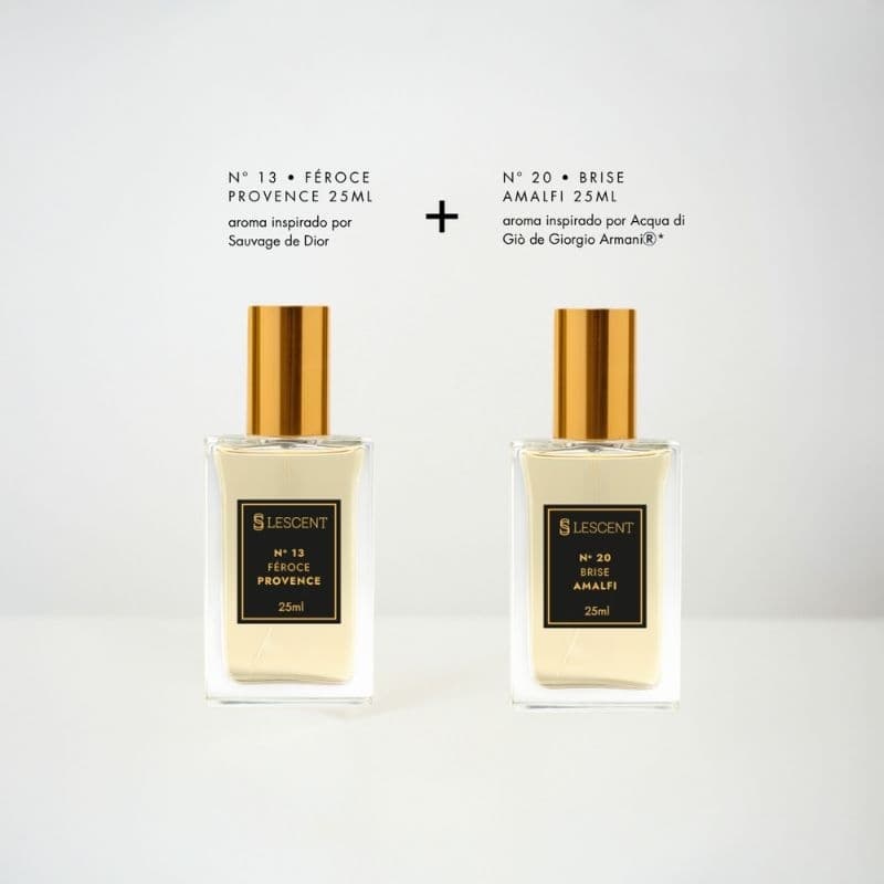 Perfume importado original premium Best-Seller Masculino Kit Dueto Essencial Masculino - Nº 13 + Nº 20 | 25ml