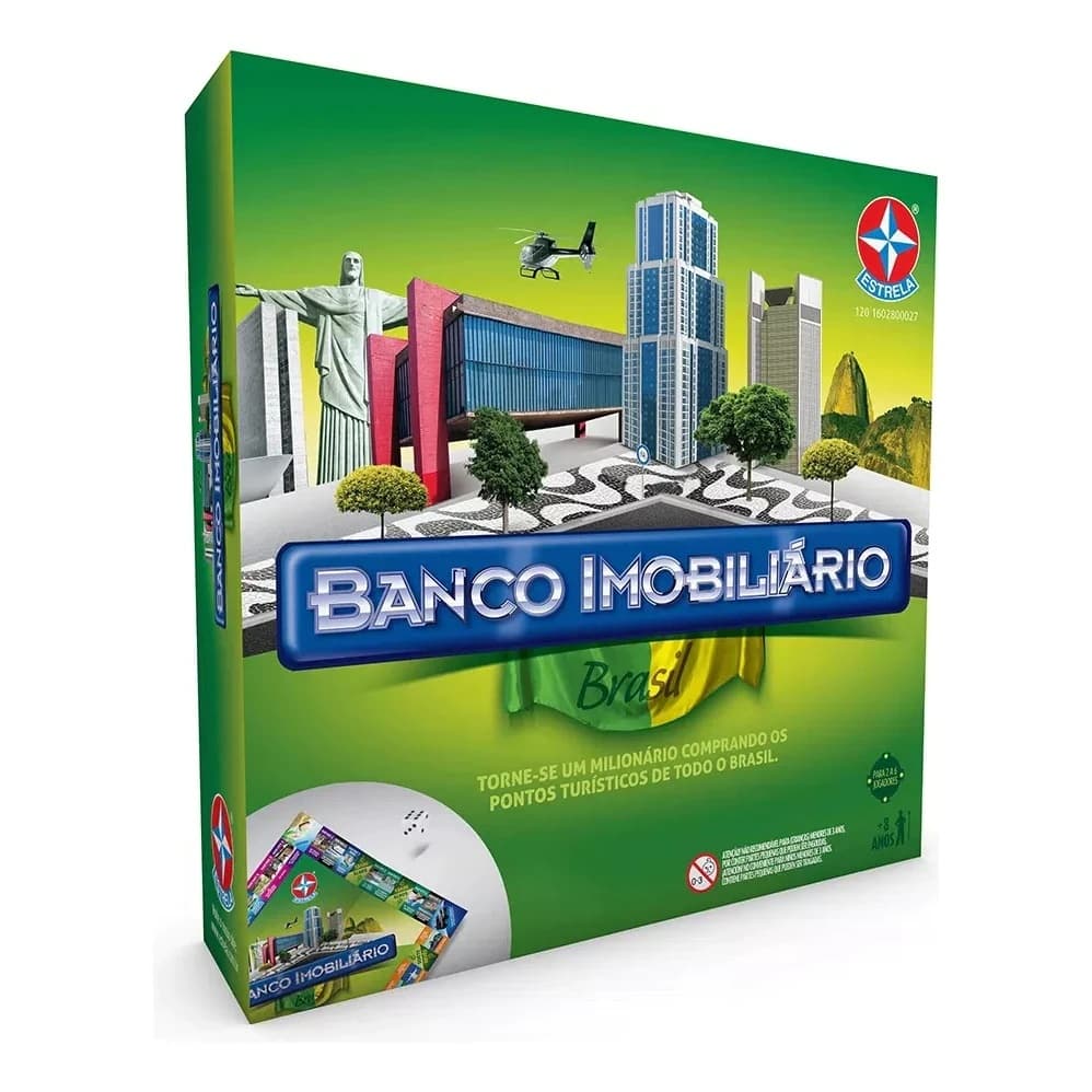Jogo Banco Imobiliário BRASIL Estrela original -  BRINQUEDO MESA TABULEIRO FAMÍLIA
