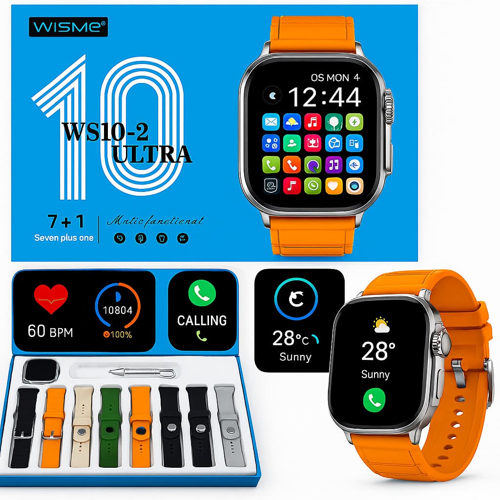 Smartwatch Wisme Ws10-2 Ultra 7 Pulseiras  Relogio inteligente Smart watch