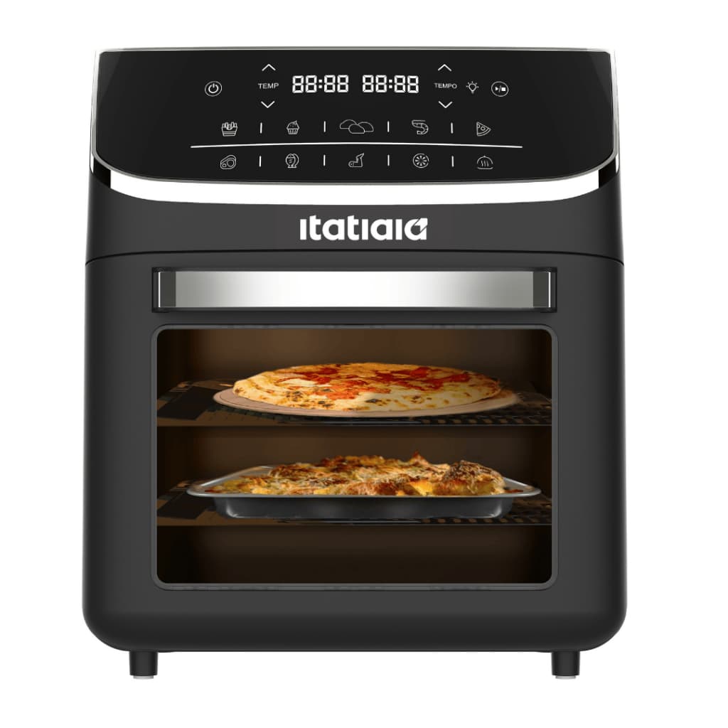 Fritadeira Air Fryer Forno Itatiaia 12L Digital Painel Touch Múltiplas Funções Grelha Interna