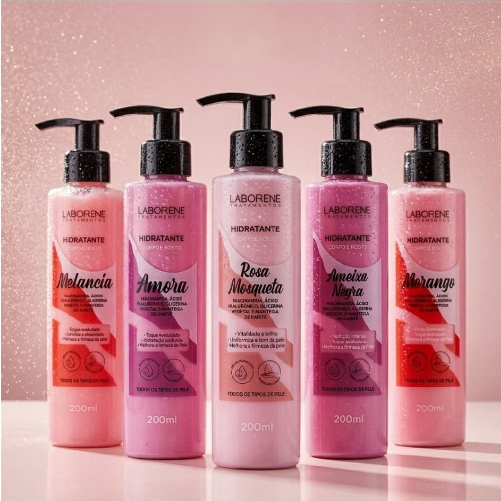 Hidratante 200ml Corpo e Rosto/Toque Avelulado, Nutrição E Maciez 48 horas De Hidratação - Laborene