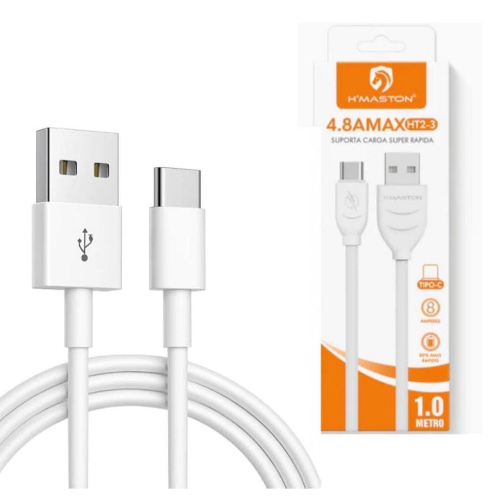 Cabo Carregador de celular Rápido USB para tipo c 1 Metro Hmaston