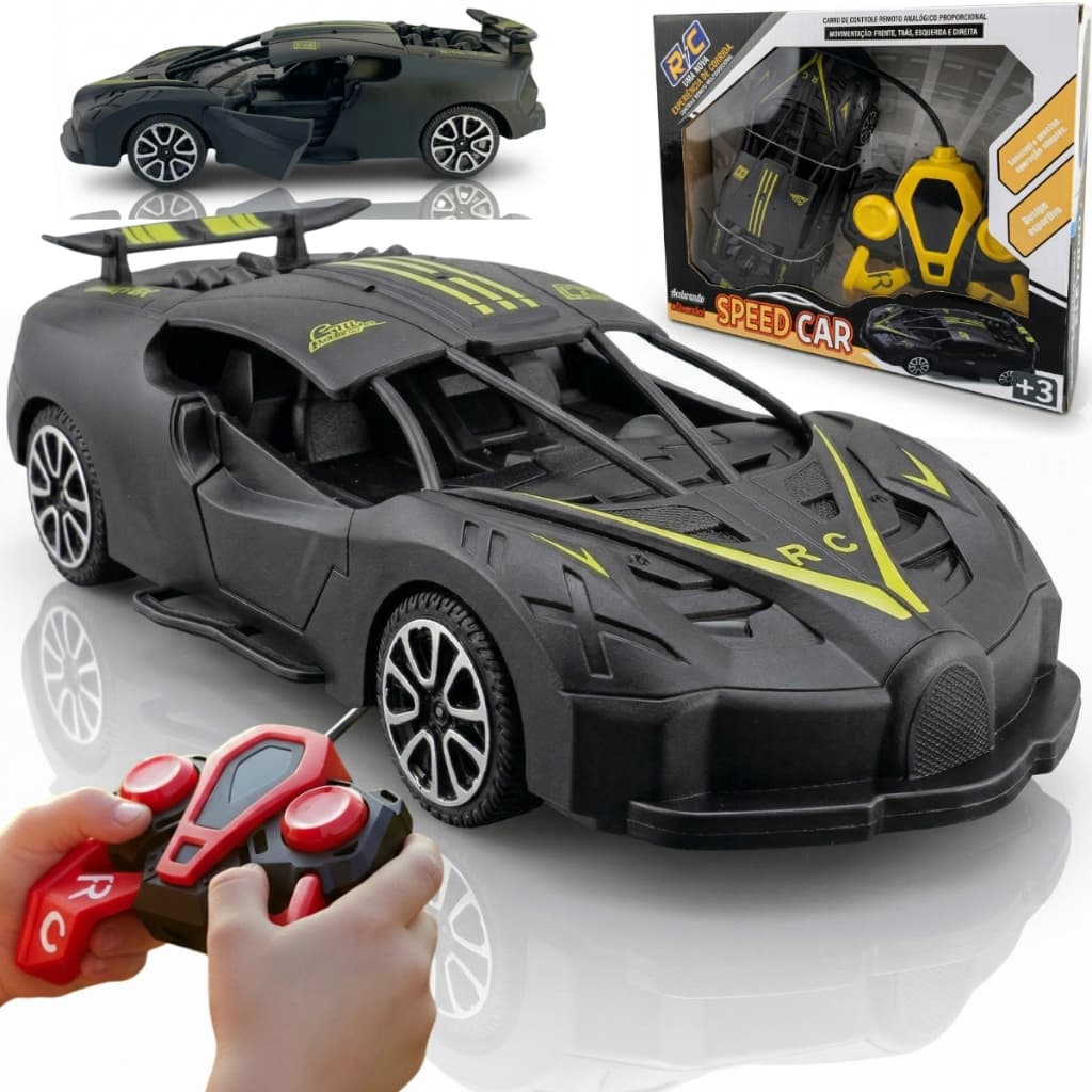 Carrinho Controle Remoto Super Carro Abre as Portas Carro Corrida