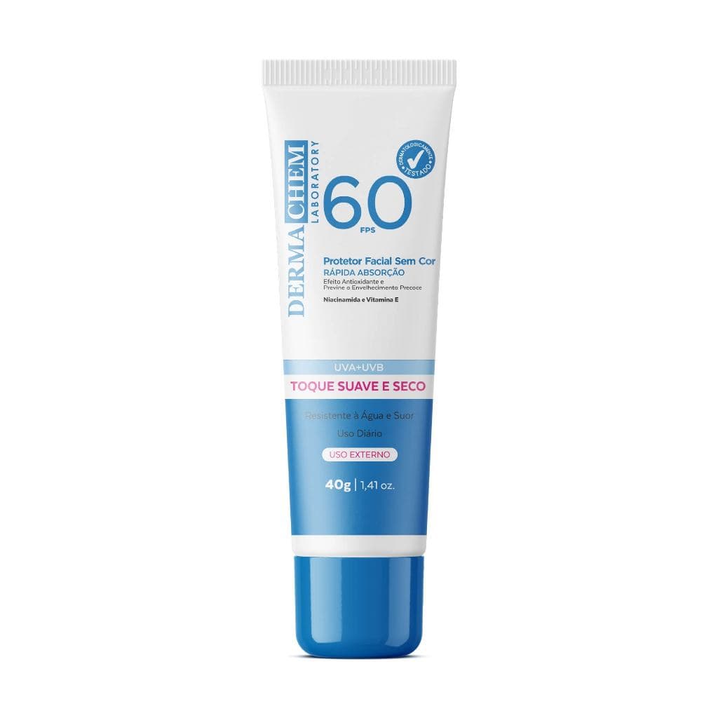 Protetor Solar Rosto FPS60 40g Dermachem