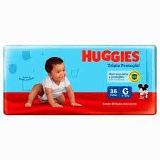 Fralda Huggies Tripla Proteção G 36 unidades