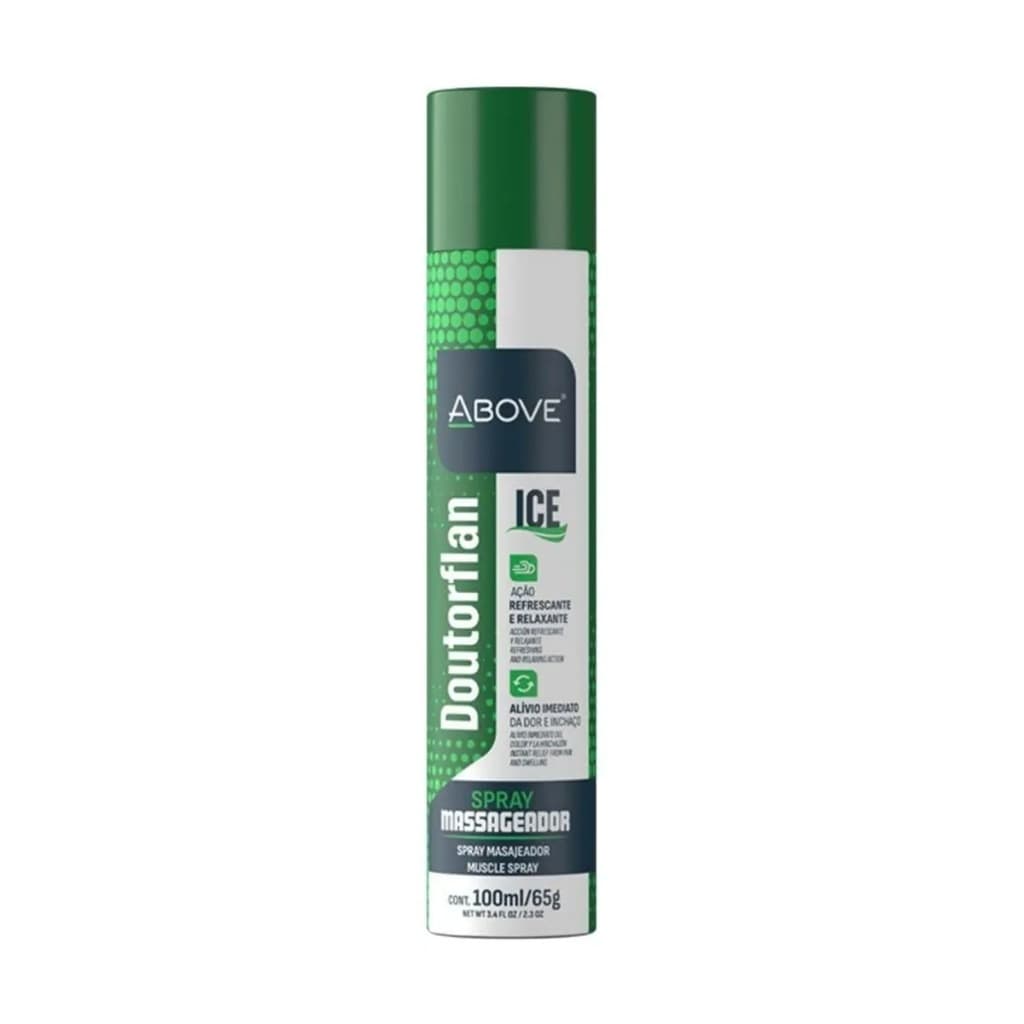 Doutorflan Above Ice Spray Massageador 100ml Alívio Imediato para Dores Musculares
