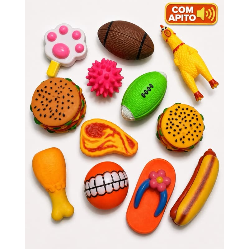 Kit Pet Brinquedo Mordedor Para Cachorro Brinquedos De Borracha Para Cães