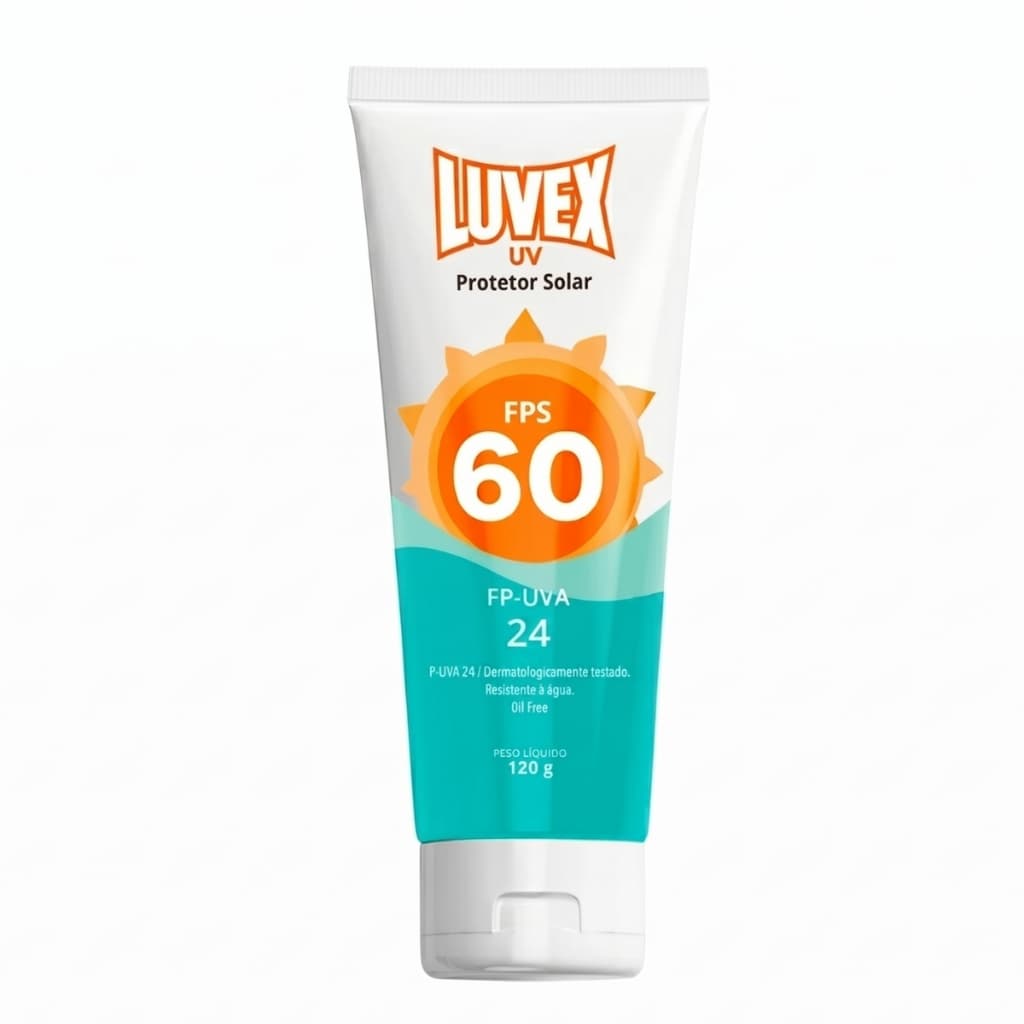 Protetor Solar Luvex FPS 60 UVA 24 de 120G