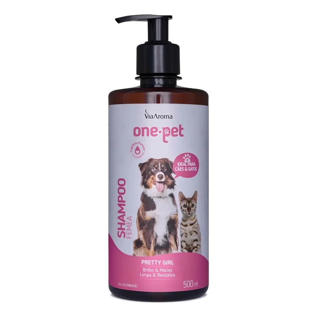 Shampoo Via Aroma One Pet Para Cães - 500ml Fêmea