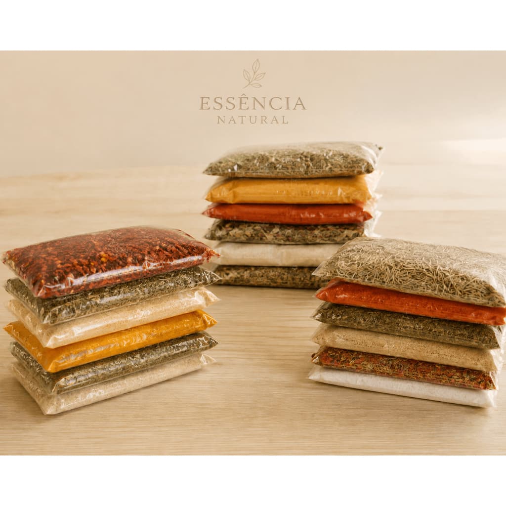 Kit 22 Temperos Naturais E Condimentos 100g Cada Completo Para Carnes Feijão Arroz Cozinha Temperada