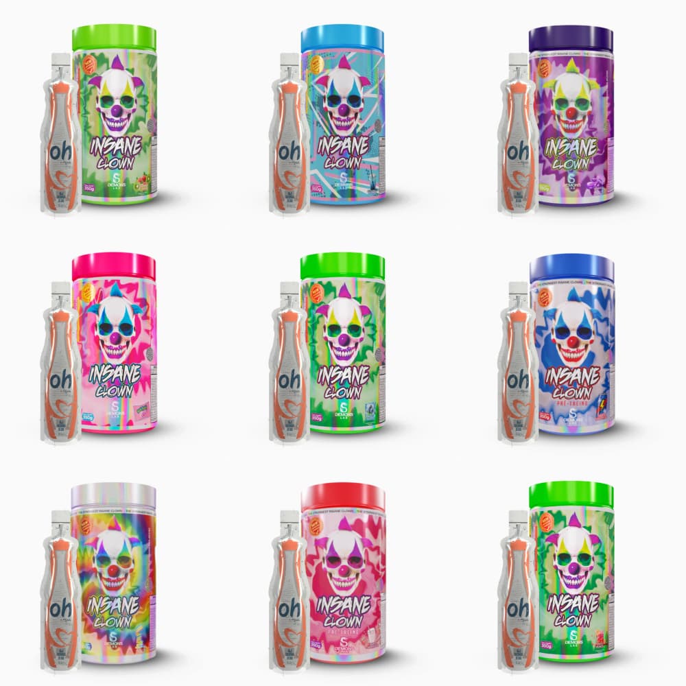 Kit Pré Treino Insane Clown 350g + Oh a Água Alcalina Isotônica 315ml
