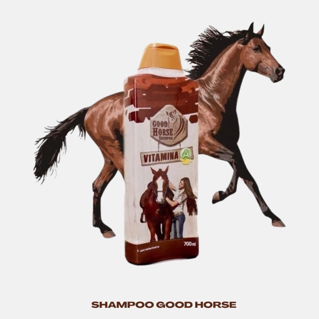 Shampoo para Cavalo Vitamina A 700ml Brilho Crina e Cauda