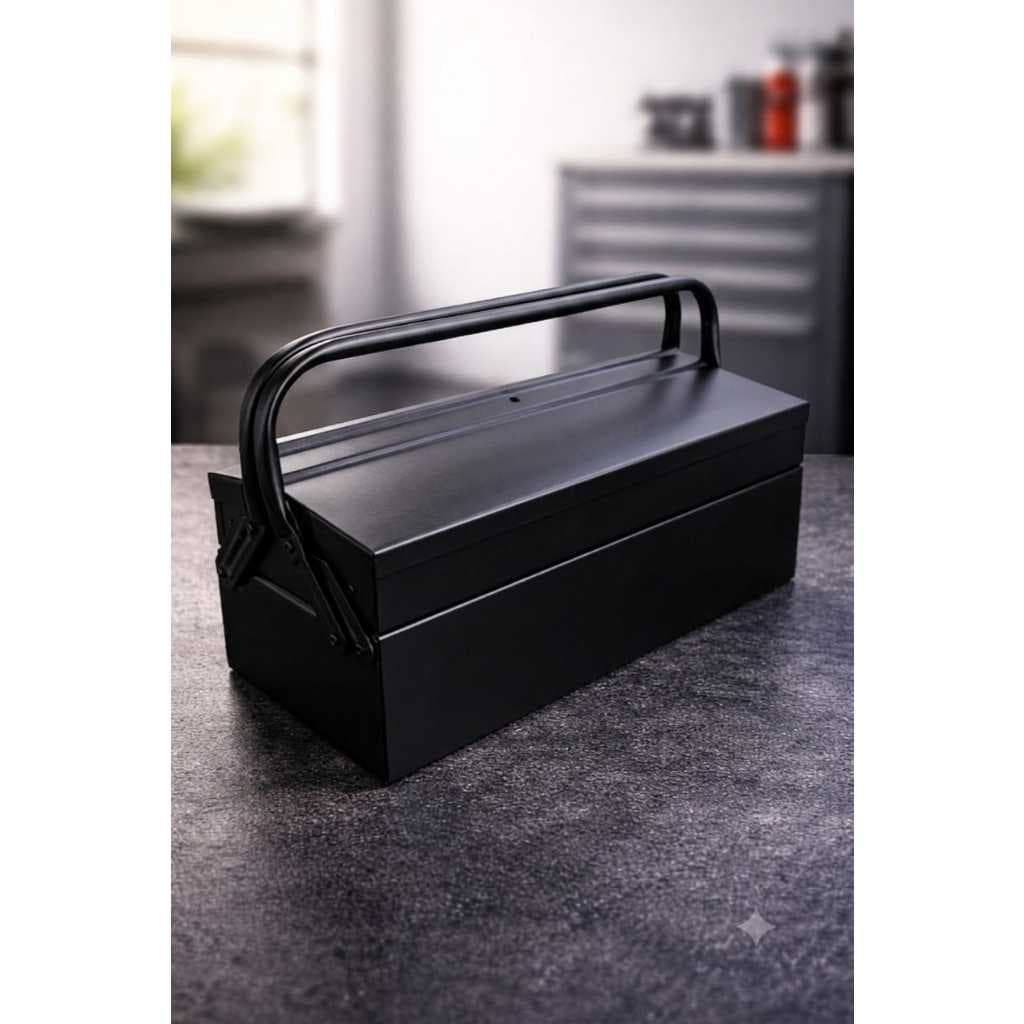 Caixa de ferramentas metálica 3 gavetas 40 cm cinza - | MOD 15 B