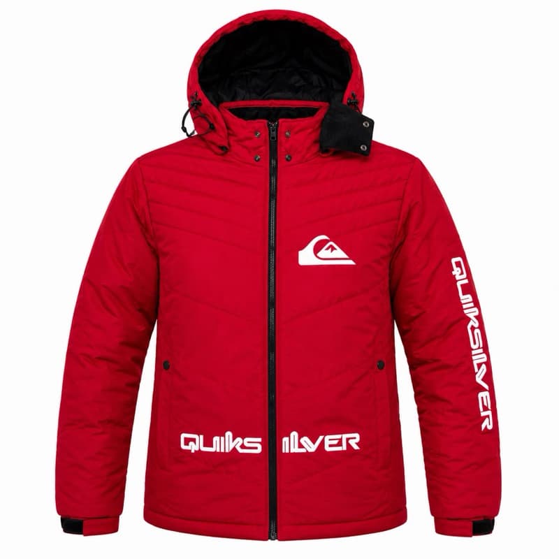 Jaqueta Bobojaco Quiksilver Masculina Peluciado Inverno Capuz Removível Premium Grosso Forrado Casual