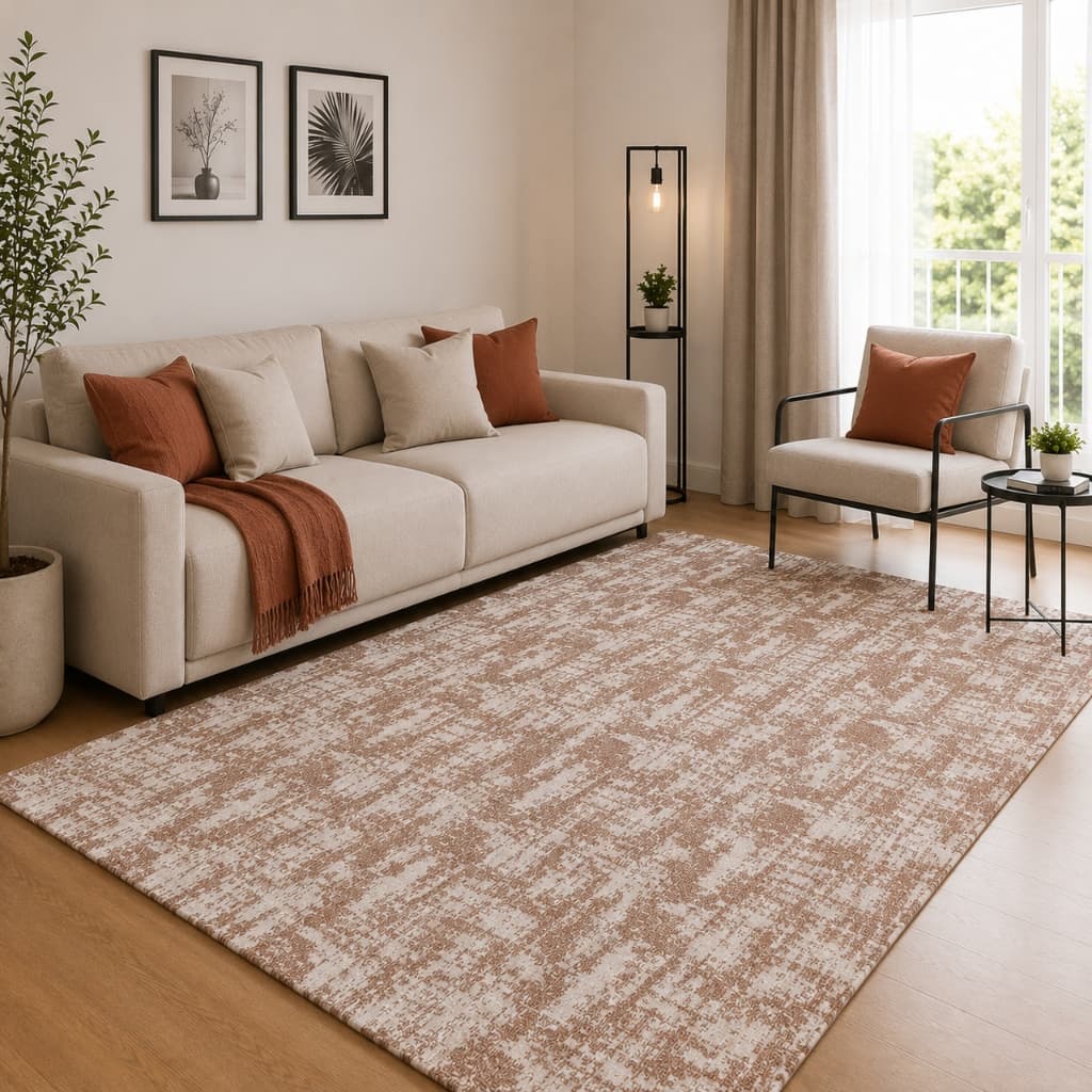 Tapete Jacquard 2,00 m x 2,50 m Antiderrapante Geométrico Sala Escritório Quarto