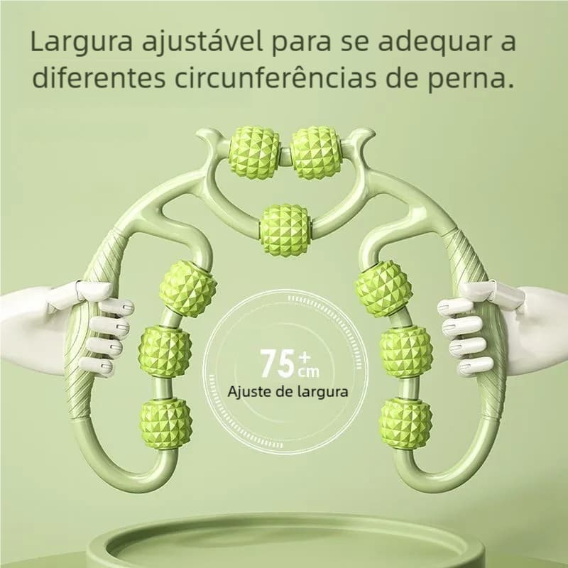 Aliviador de Dor Muscular Massageador Manual de Rolos