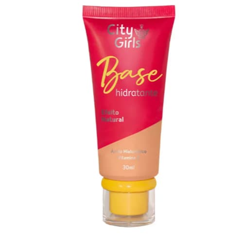 Base Líquida Facial Hidratante Efeito Natural City Girls A50
