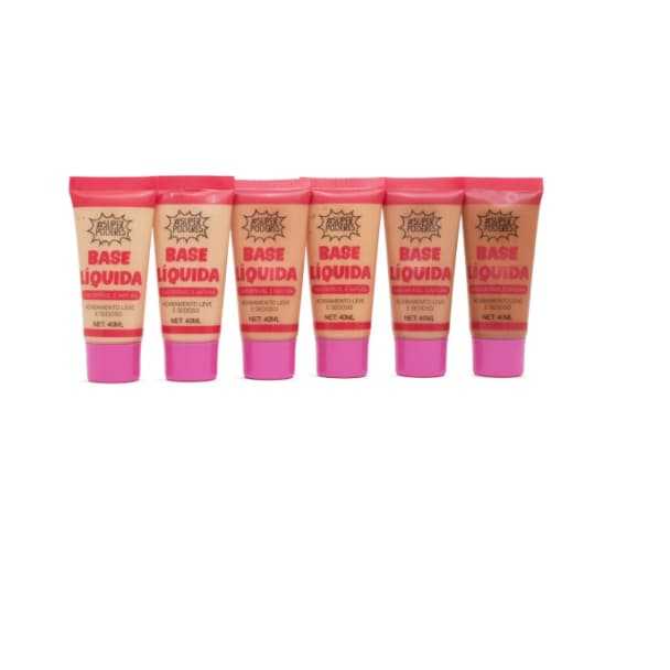 Base Liquida Super Poderes MAQUIAGEM Feminina Rosto Make Up