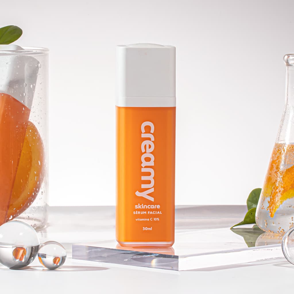 Creamy Sérum Antioxidante Vitamina C 30ml com Ethyl-Vitamina-C e Vitamina E para Cuidados Diários