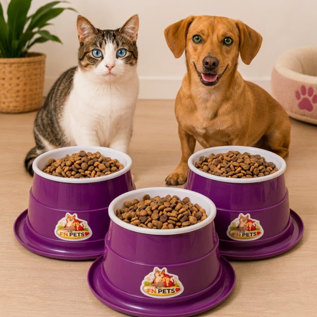 kit 3 comedouros e bebedouro pet para cachorro e gato com antiformigas vasilha para raçao removivel
