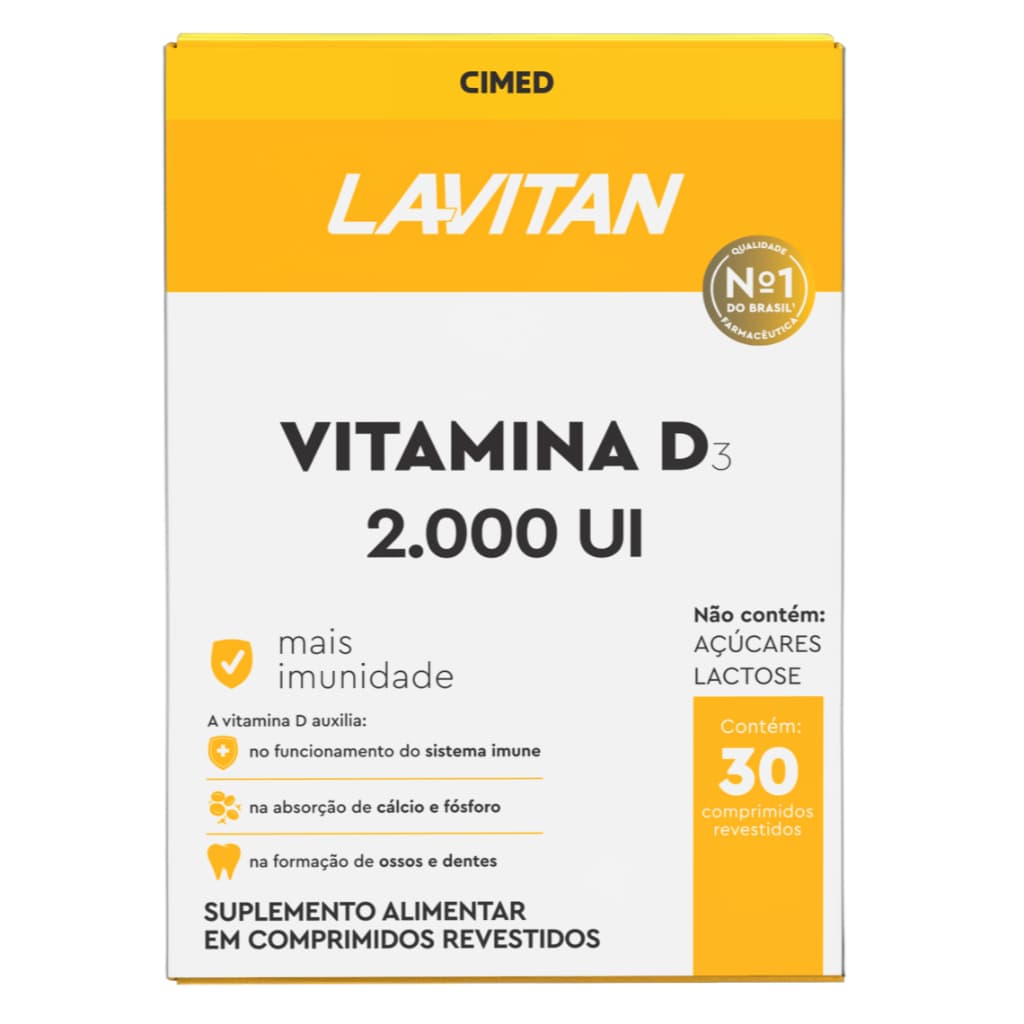 Vitamina Lavitan Vitamina D 2.000 Ui 30 Cpr - CIMED
