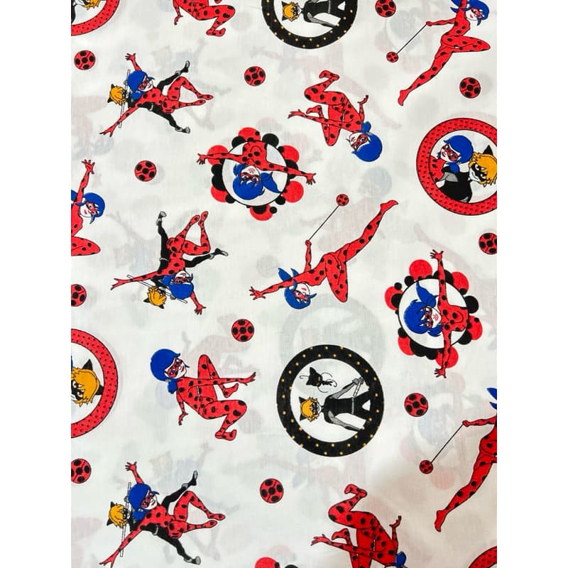 Tecido Tricoline Digital Misto Estampa Lady Bug Patchwork Artesanato – 65% Poliéster | 35% Algodão
