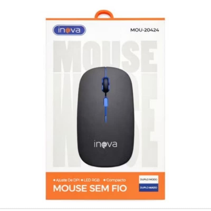 Mouse Sem Fio. Duplo conectividade sem fio ou Bluetooth