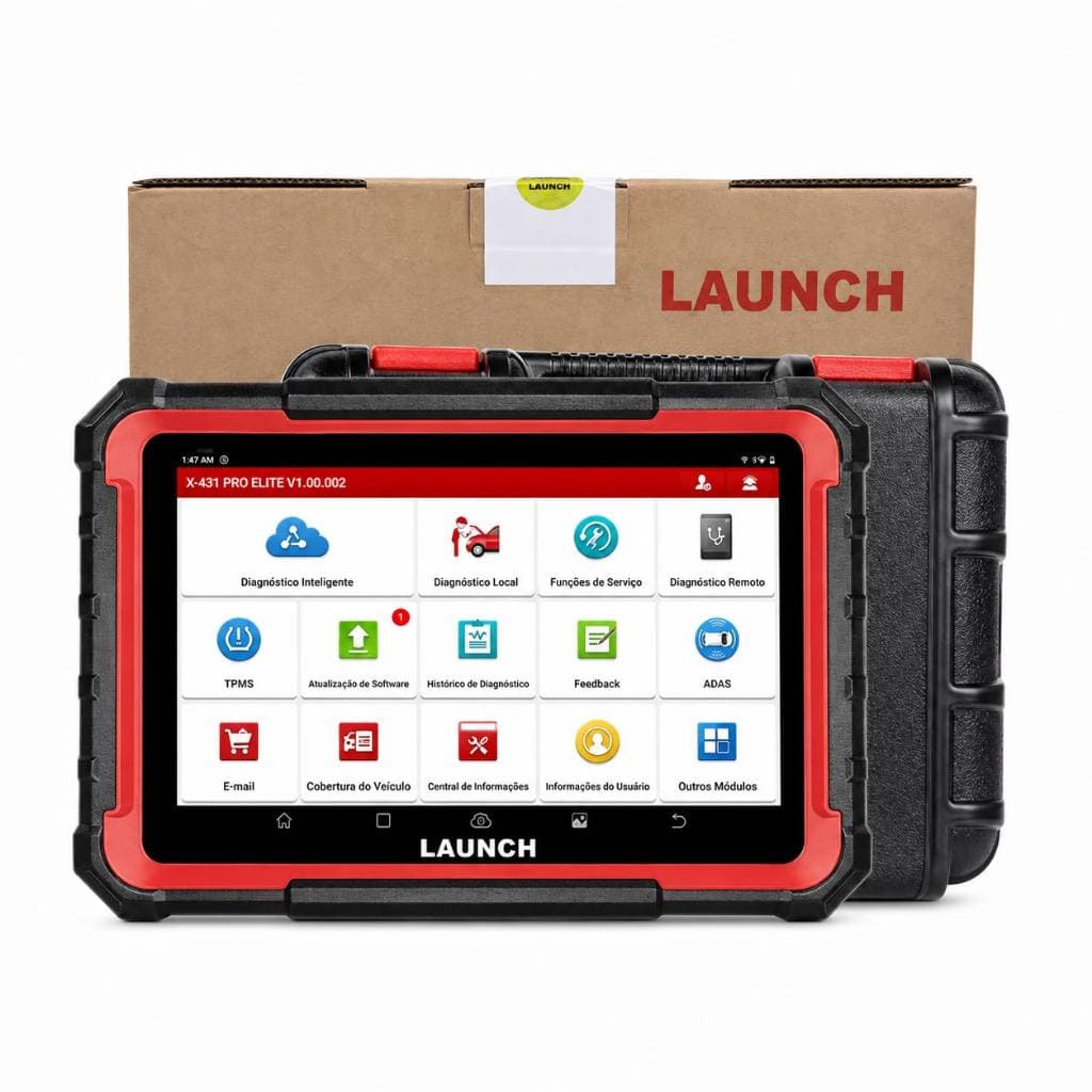 Scanner Automotivo Launch X431 Pro Elite Profissional OBD2 Bidirecional Tablet Android Diagnóstico Completo