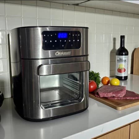 Fritadeira Elétrica Air Fryer Oven Forno 1700W 12L Digital Frita Sem Óleo Cozimento Rápido, Capacidade Extra e Segurança