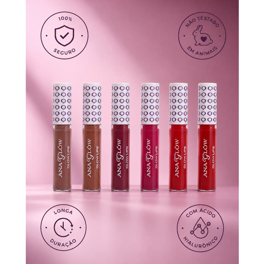 AnaGlow Batom Líquido Matte Longa Duração 4ml